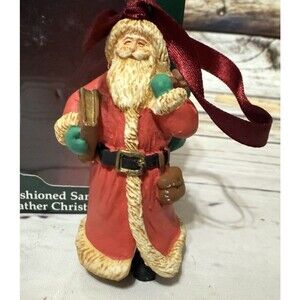 American Greeting Ornament Santa 1990 In Box